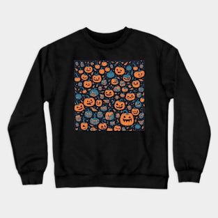 pumpkin pattern halloween 2023 Crewneck Sweatshirt